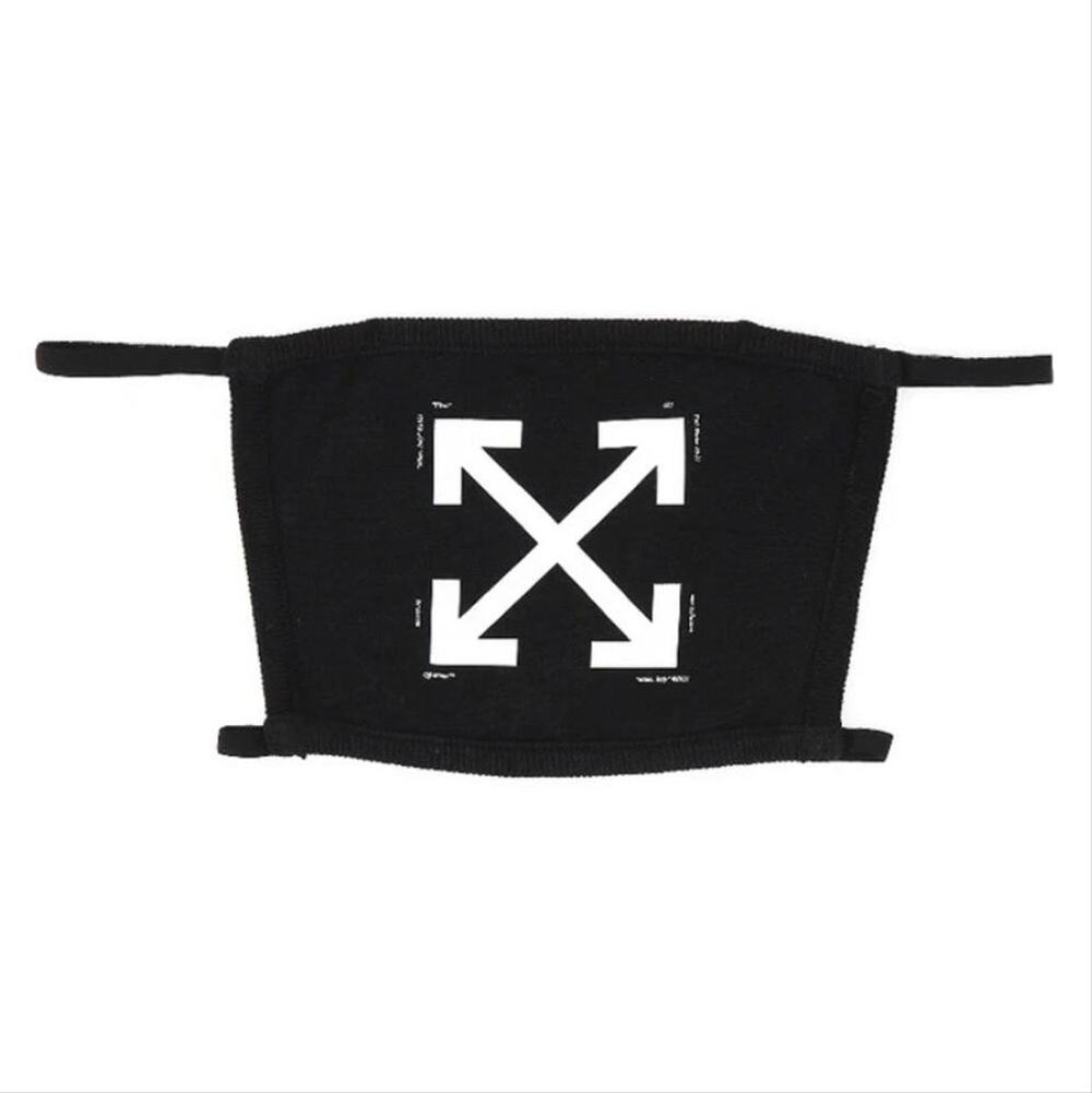 OFF WHITE Arrow logo printed face mask cover